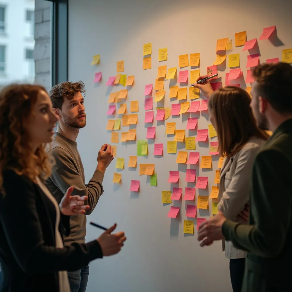 Équipe AlphaInvest IA en brainstorming